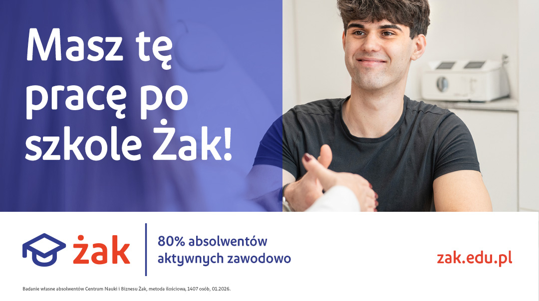 Masz tę pracę po Żaku chłopak, który dostał pracę